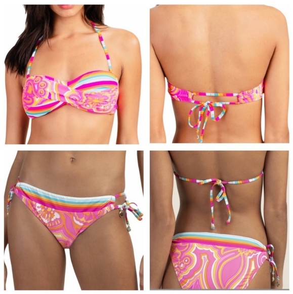 NWT Trina Turk 25th Anniversary Sunrise Bikini - Picture 11 of 13